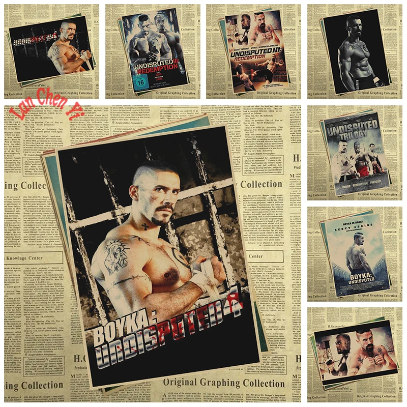 

Action movie Boyka: Undisputed IV Kraft Paper Poster Bar Cafe Vintage High quality Printing Drawing core Decorative Painting
