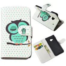 Cute Printing Leather font b Case b font for font b HTC b font One font