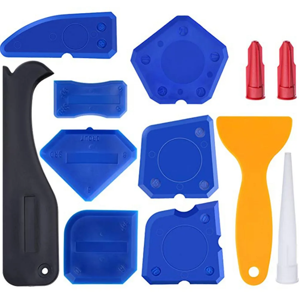 12 Pcs Door Silicone Sealant Spreader Spatula Scraper Cement Caulk Removal Tool DIY Window