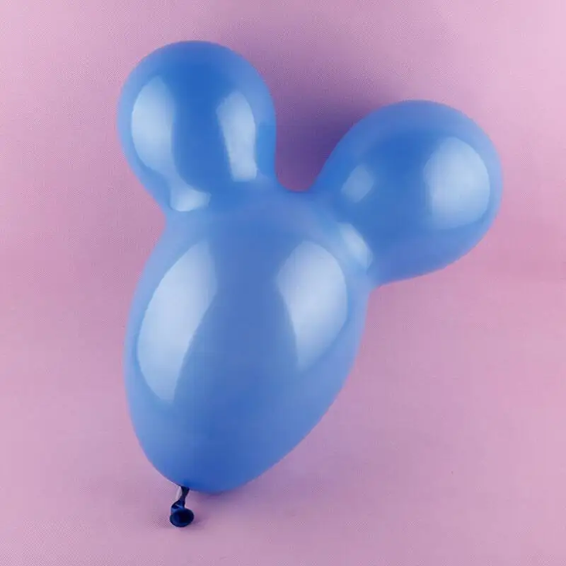 50pcs/lot Mickey Mouse Ear Balloon Thick Balloon Cute Latex Balloon