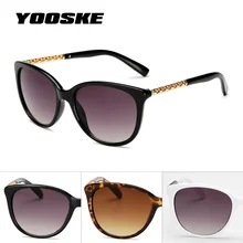 YOOSKE негабаритных солнцезащитных очков для женщин люксовый бренд оттенков солнцезащитные очки Женские винтажные большие рамки полой рамки