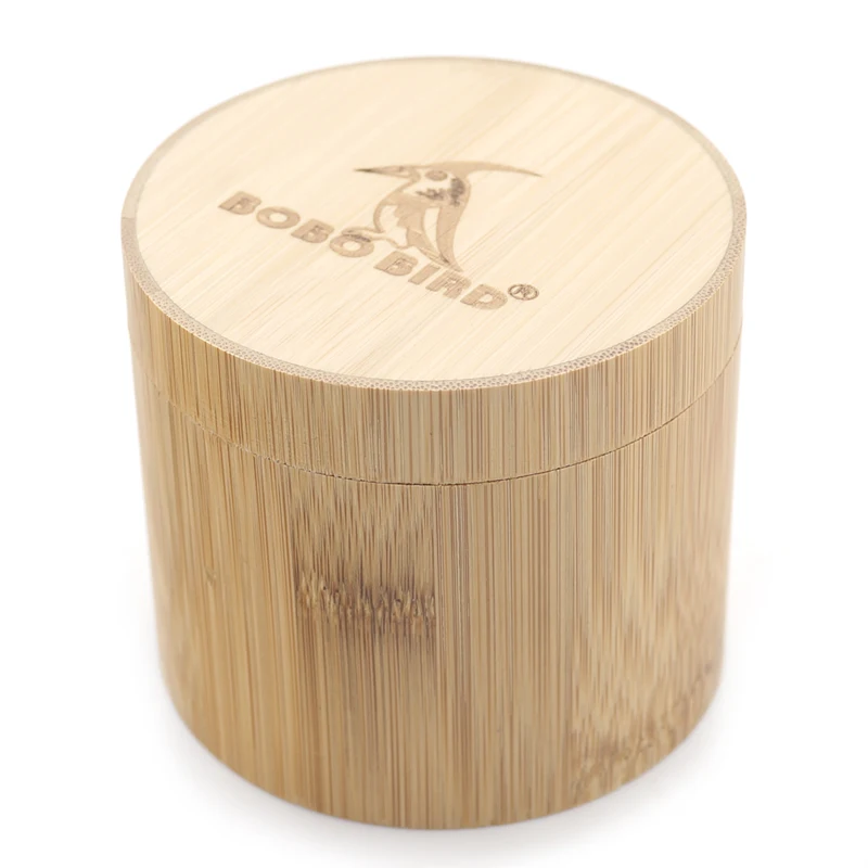 Watch Round Case Bamboo Gift Solid Bamboo Round box Top Quality Cylinder Jewelry Set Storage Case