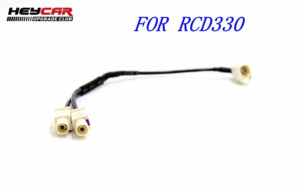 For Vw Car Radio Rcn210 Rcd330 Rcd330 G 187a 187b Fakra Antenna Adapter Pro Radio 2 To 1 Mfd Cables Adapters Sockets Aliexpress