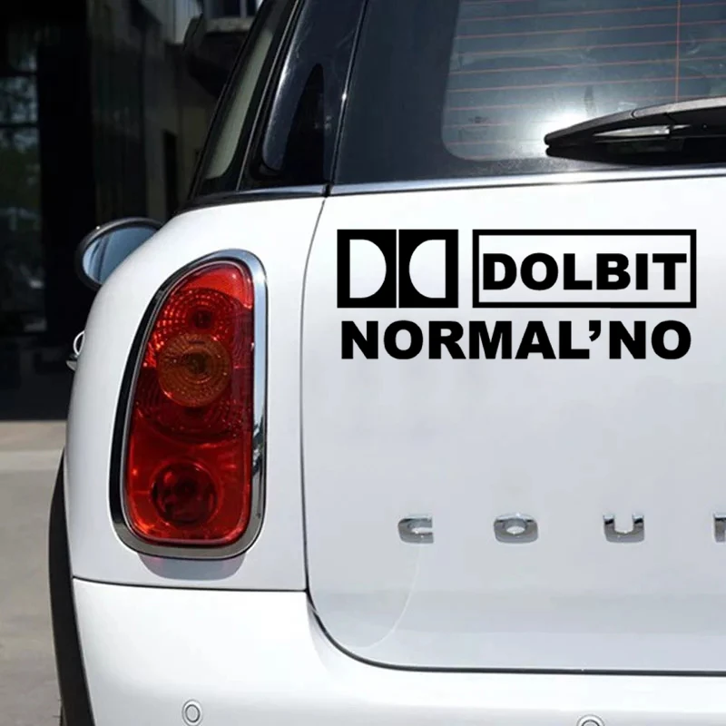 CK2302#30*11см наклейки на авто ДОЛБИТ НОРМАЛЬНО DOLBIT NORMAL'NO водонепроницаемые машину