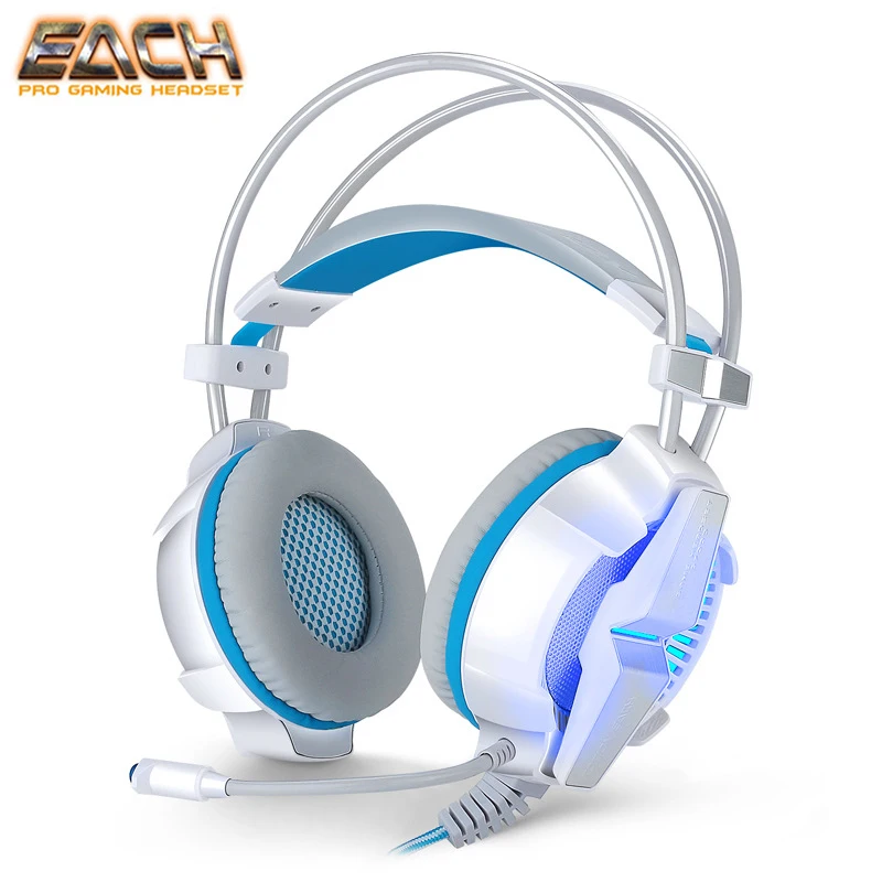 

KOTION EACH G7000 Headphone For Computer Gamer Headset PC USB 7.1 Virtual Surround Sound Gaming Headset Lights Earphones Gaming