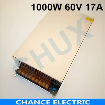 

1000W 17A 60V Switching Power Supply 60v Adjustable Voltage Ac to Dc Power Supply for Industrial Field Free Shipping