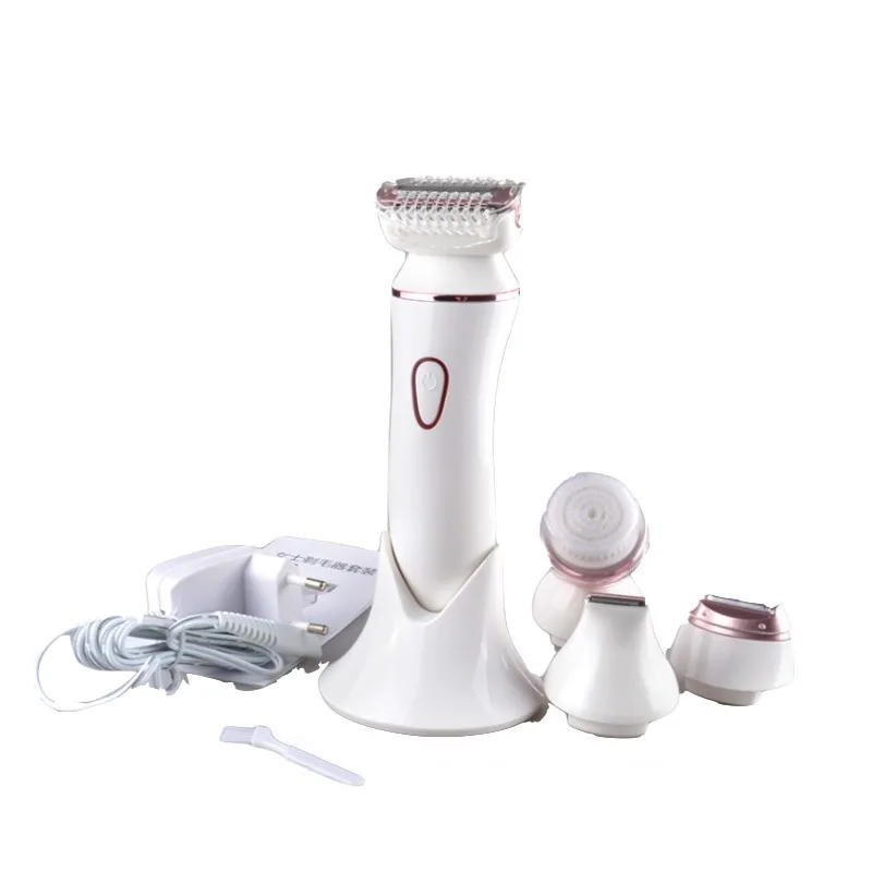 

3 in 1 Electric Facial Cleanser Rechargeable Multi-Functional Face Cleaning Brush Shaver and Trimmer