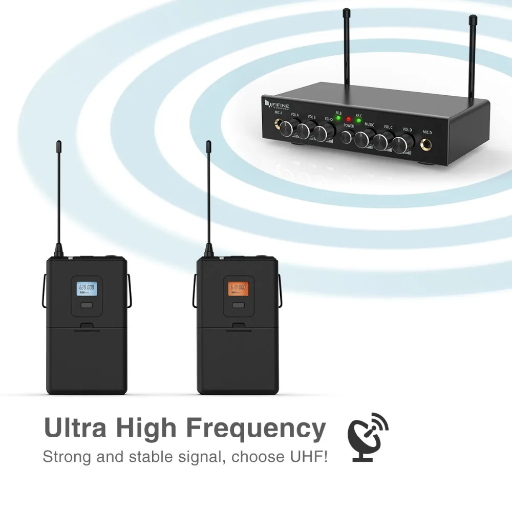 UHF Беспроводная микрофонная система с 2 гарнитурами и петличный микрофон с отворотом и приемником свободные руки для обучения речевого шоу darma K038-1