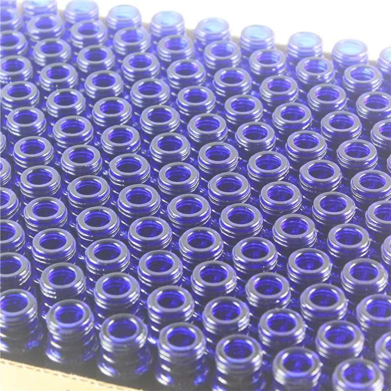 DHL бесплатно 200 шт/партия рулон на кобальтовый аромат стеклянная дорожная сумка с отделами для бутылочек темно-синие стеклянные шариковые флаконы бутылочка для ароматерапии