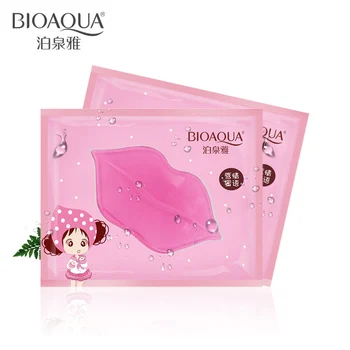 

BIOAQUA 10pcs Skin Care Crystal Collagen Lip Mask Moisture Essence Lip Care Pads Anti Ageing Wrinkle Patch Pad Gel For Makeup