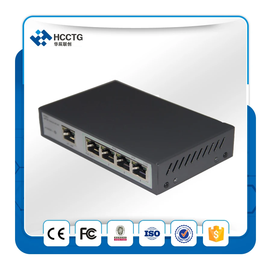 Tw-204ep-e PoE коммутатор 1~ 4 Ethernet Порты и разъёмы 10/100 Мбит/с инжектор Мощность коммутатор PoE