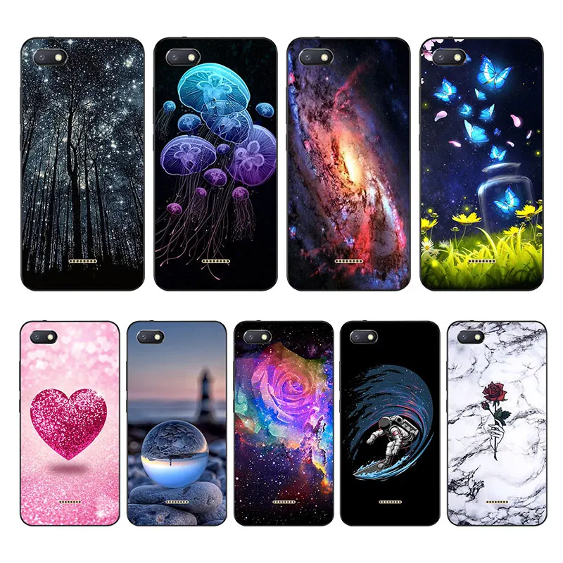 

Phone Xiaomi Redmi 6A Case Silicone TPU Funda Redmi 6A Case Cover Black Matte Soft Back Shell FOR Xiaomi Redmi 6A Case Bumper