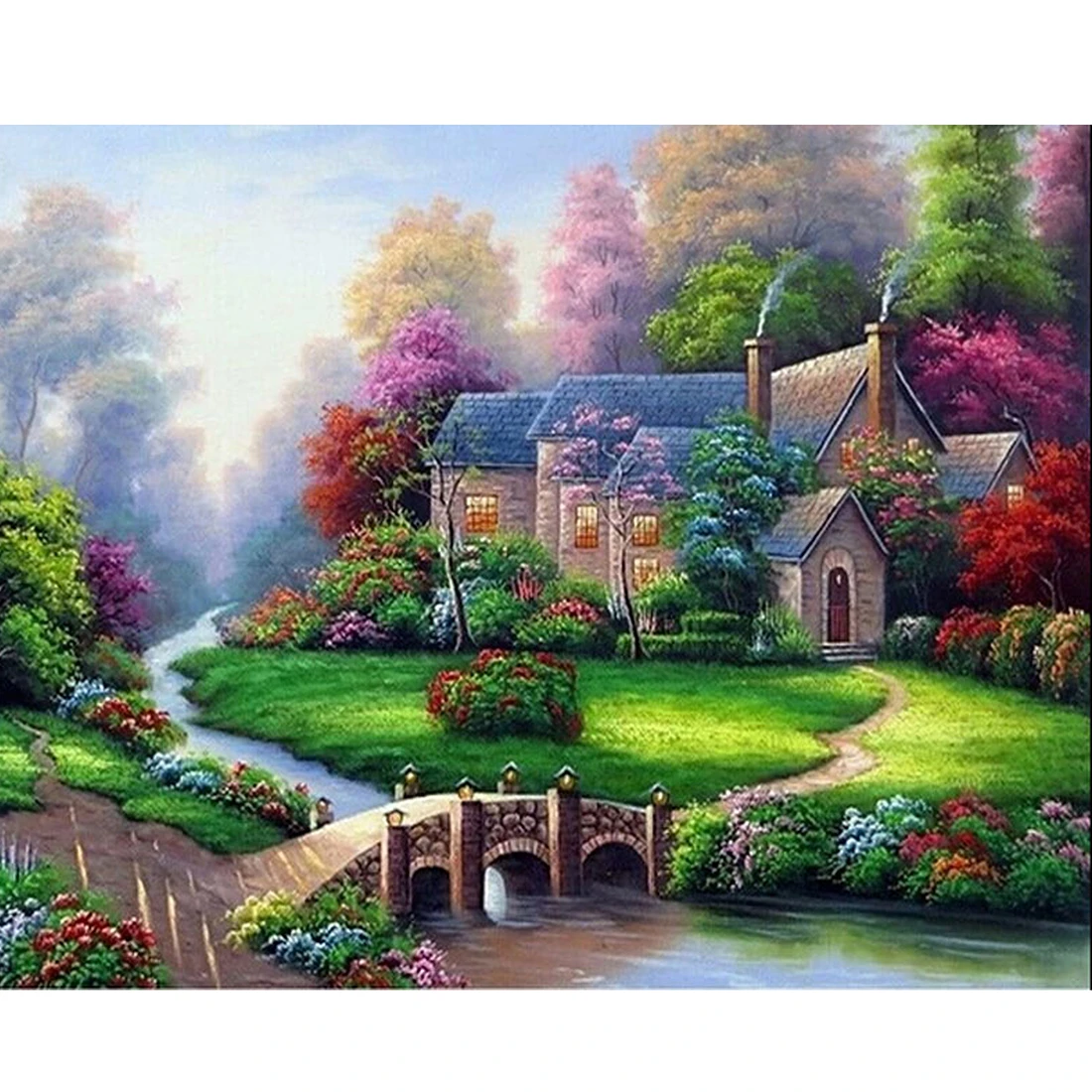 30 25cm Diy Diamond Embroidery Mountain People Round Drill Natural Scenery Diamond Painting Cross Stitch Mosaic Picture Diamond Painting Cross Stitch Aliexpress