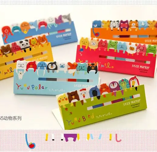 

Free shipping Korea stationery mini note paper  Cartoon small animal n times stickers memo pad Office & School Supplies