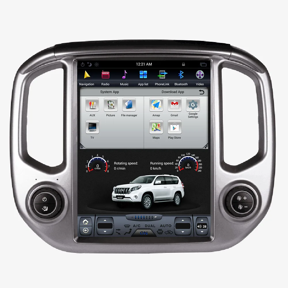 KiriNavi 12," вертикальный экран Tesla style 1 Din Android 8,1 Автомобильная магнитола для Chevrolet Colorado GMC Авто gps навигация автомобильный Dvd 4G