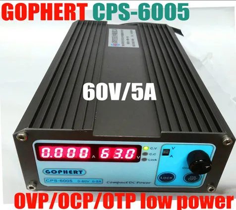 

CPS6005 Mini Precision Compact Digital Adjustable Switching DC Power Supply OVP/OCP/OTP low power 60V 5A 110V-220V CPS-6005