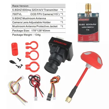 

LDARC 800TVL CMOS FPV Camera 200mW 40CH AV Transmitter 5.8G Mushroom Antenna Combo for QAV250 Quadcopter