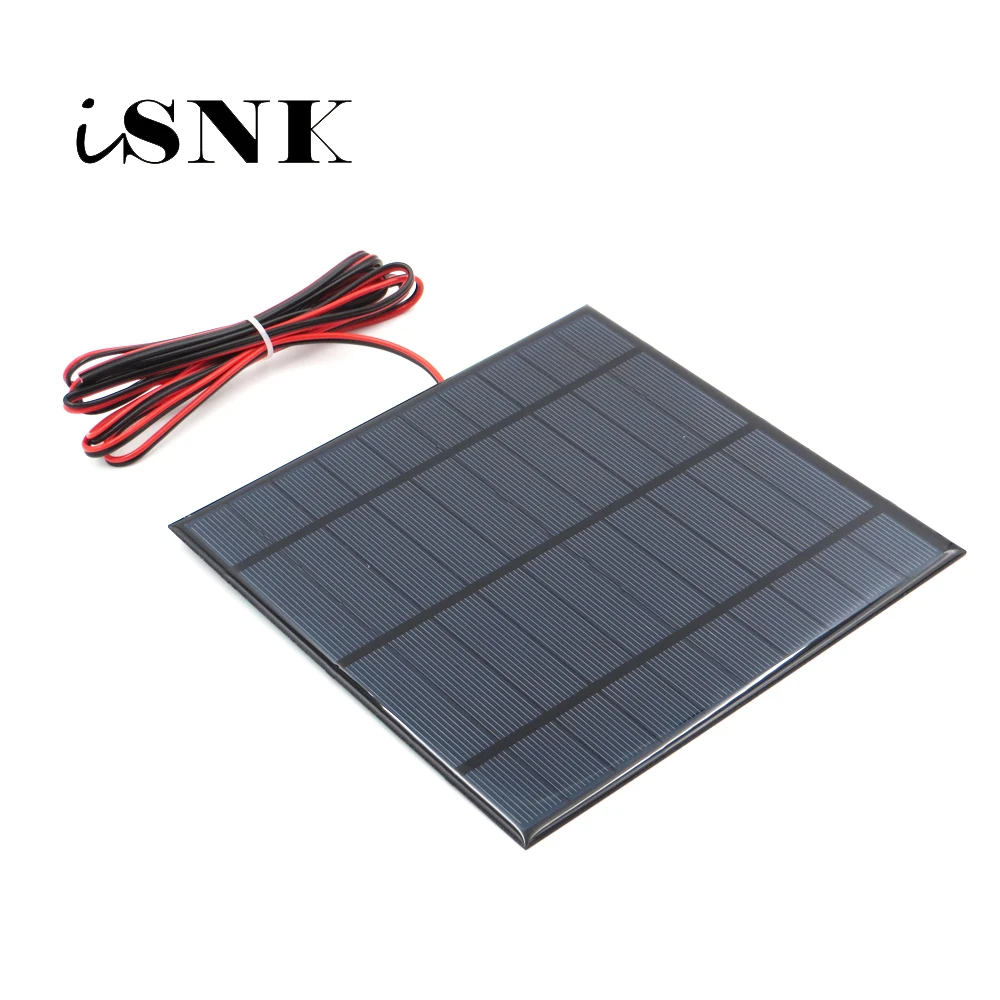 

5V 840mA with 200cm extend cable Solar Panel Polycrystalline Silicon DIY Battery Charger Module Mini Solar Cell wire toy
