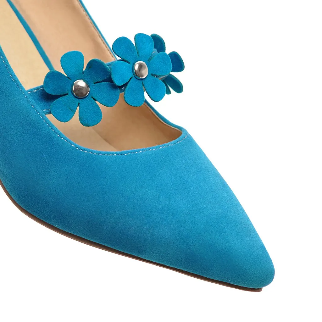 Talons Hauts Nouvelle 34 rose Fleur Chaussures Mode Pompes Casual bleu Femmes Sexy 2019 Taille 43 Noir qB0gp4Yn