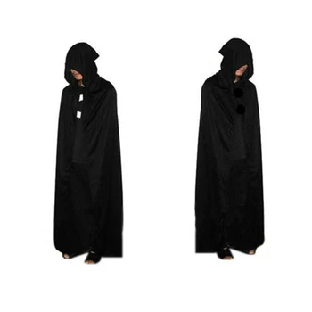 

1pc Halloween God of Death Cloak Hooded Cape Witch Adult Devil Robe Floor Length Cosplay Party Supplies Wholesale P10