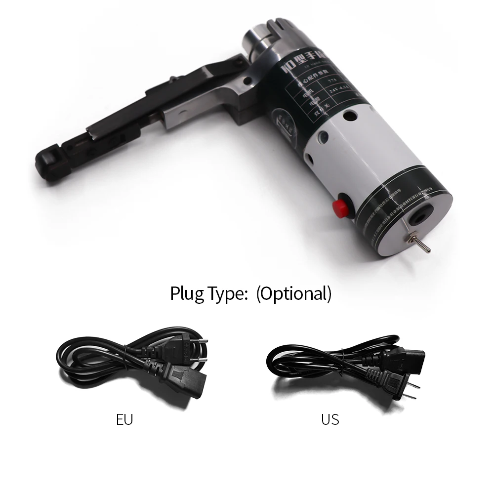 

Electric Angle Grinder Belt Sander Small Grinding Machine Hand-held Electric Belt Sander with Sanding Belts Tool Grinding Heads