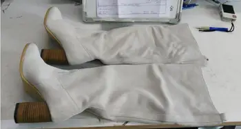 

European Style high heels Over The Knee Boots sexy pointed toe ladies shoes Rome style long boots 2017 Winter Women boots