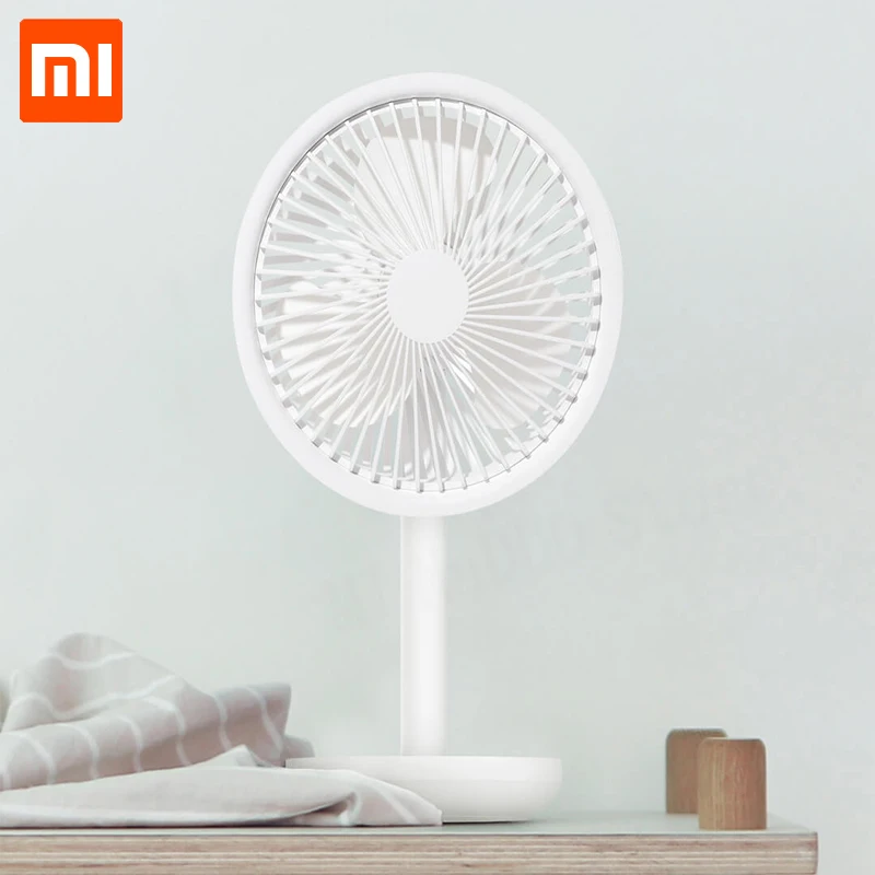

Xiaomi SOLOVE Desktop Fan 60 Degree Shaking Head Height ,Wind Speed Adjustable 4000mAh Type-C Chargeable Light Portable Fan Home