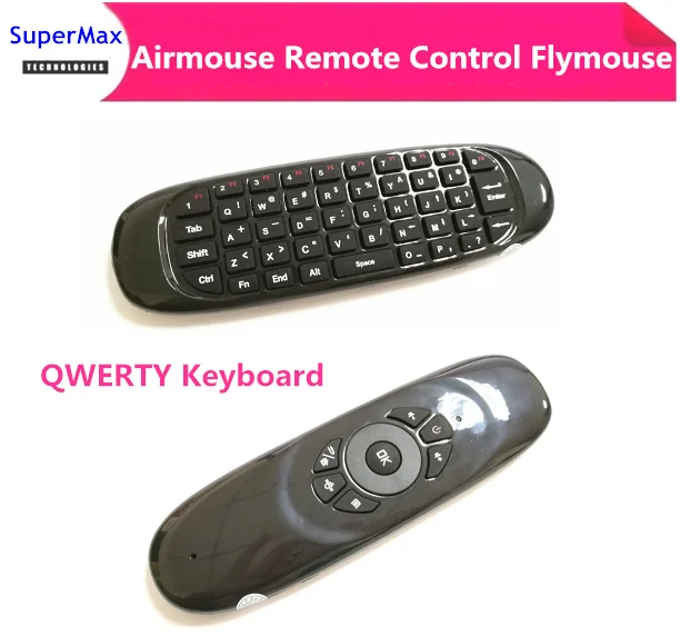 

Mini Wireless 2.4G RF Airmouse Remote Control Flymouse Mini USB QWERTY KeyboardDouble Side for Android TV Box Mini PC c120