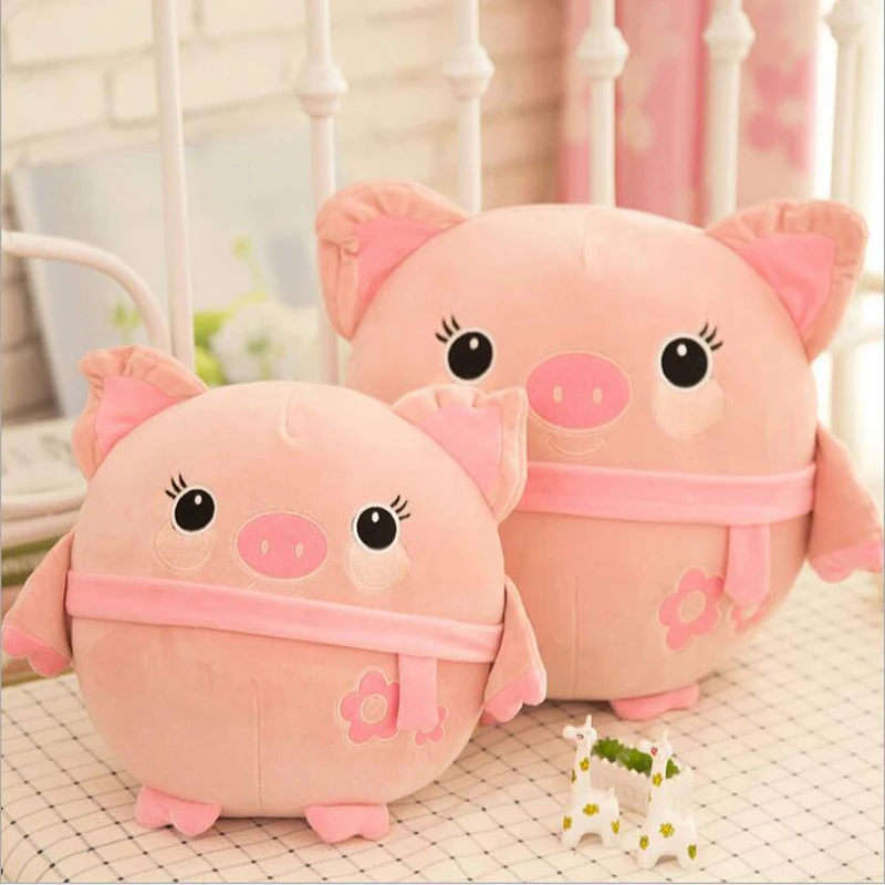 

Lovely Pink Pig Short Plush Toy Doll Soft Stuffed Animal Plush Pillow Girls Birthday Gift