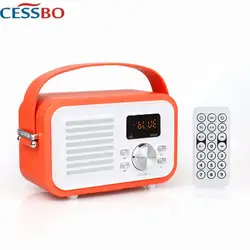 ES-F693 3 в 1 с Bluetooth динамик/FM радио/MP3 плееры ЖК дисплей экран перезаряжаемые батарея дистанционное управление портативный Настольный плеер