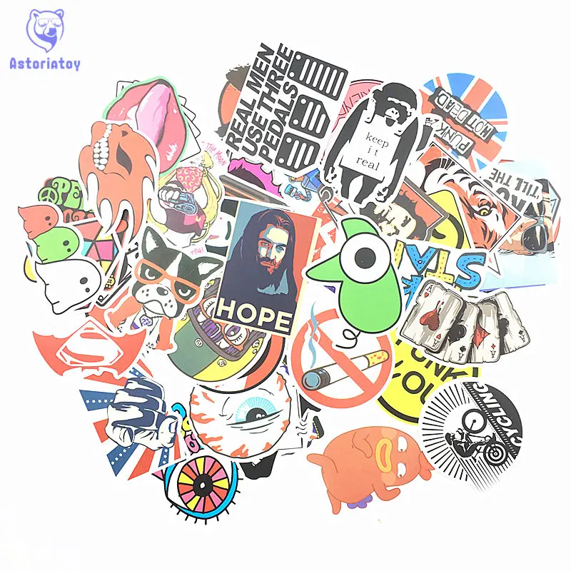 

50pcs/lot cool girl deadpool single eye refrigerator skateboard trolley case decals backpack Tables waterproof PVC sticker