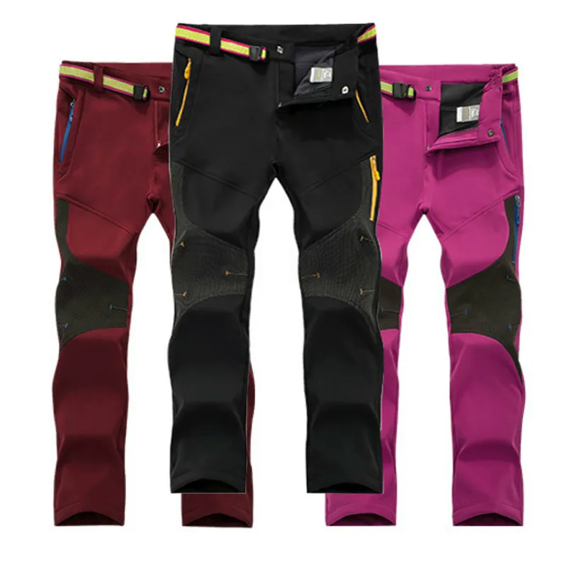 

Woman Winter Waterproof Trekking Travel Softshell Outdoor Hiking Pants Camping skiing Trousers Fishing Plus Size5XL