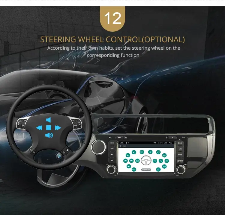 Discount LJDA Android 9.1 Car DVD Player For KIA Rio K3 2015 2016 GPS Navigation 2 Din Car Radio Multimedia WIFI Stereo IPS Auto Audio 14