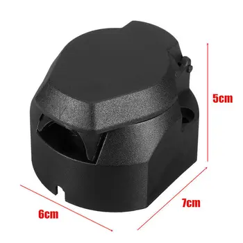 

Waterproof 13 Pin Connector For Trailer Towbar Caravan Truck Socket Black 1Pcs Universal Useful Durable New Hot