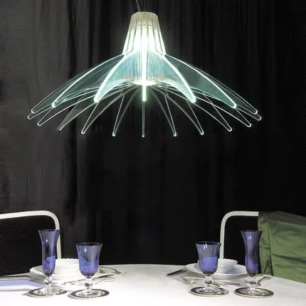 

Modern Tequila Droplight Nordic Blue Flower Pendant Lights Fixture Home Indoor Lighting Restaurant Cafes Pub Hanging Lamp D65cm
