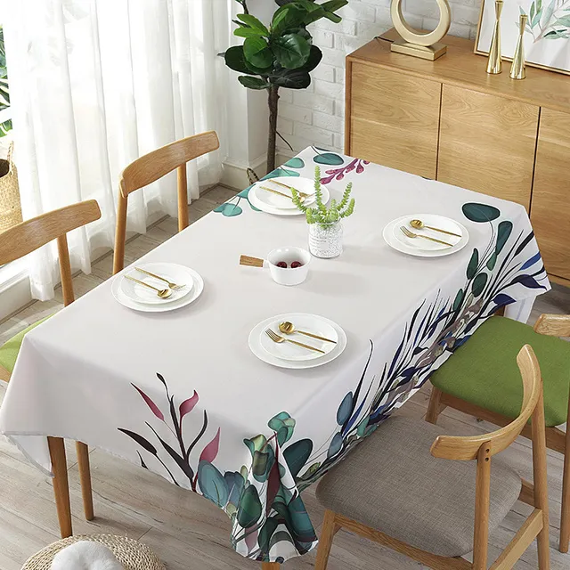 New Table Cloth Art Fresh Plant Polyester 3D HD Digital Printing