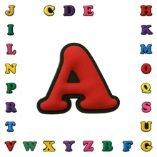 1 шт. цветные буквы ПВХ обувь очаровательные пряжки обувь аксессуары украшения подходят для Croc JIBZ вечерние подарки