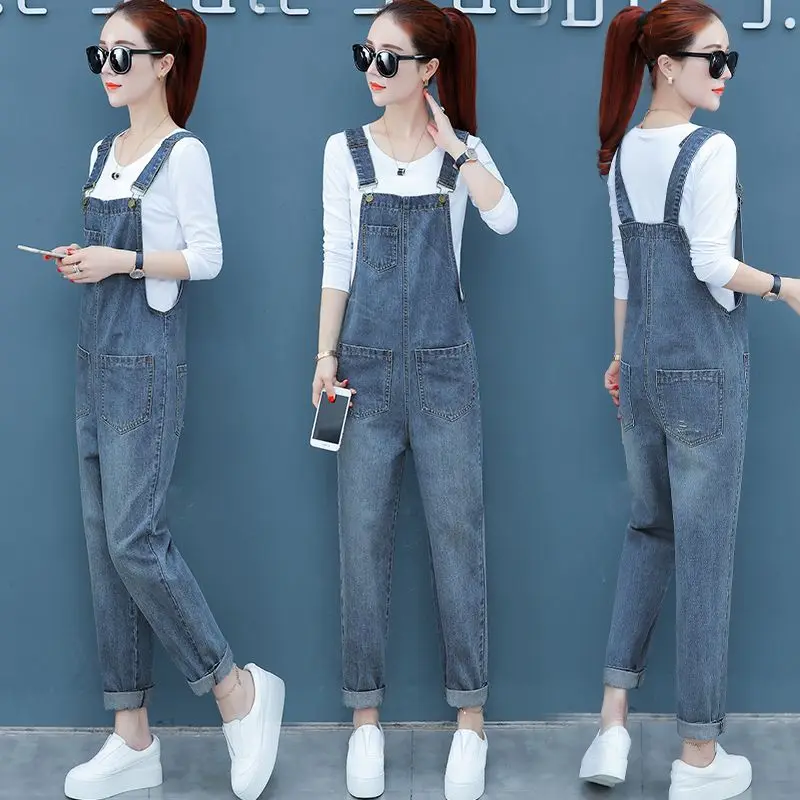 

women clothing denim washed fabric rompers summer/autumn overalls women jumpsuits suspenders jeans women overalls rompers jeans