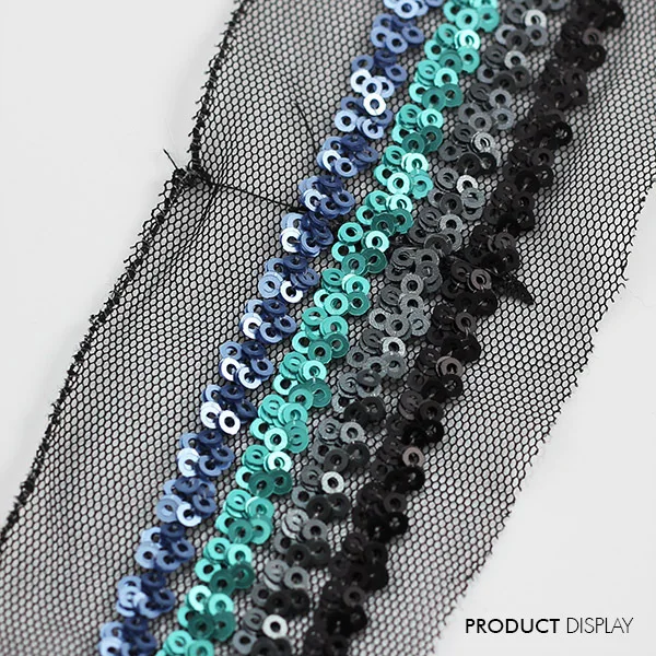 Buy Beaded Sequin Fabric Paillette 4Row Round Venise