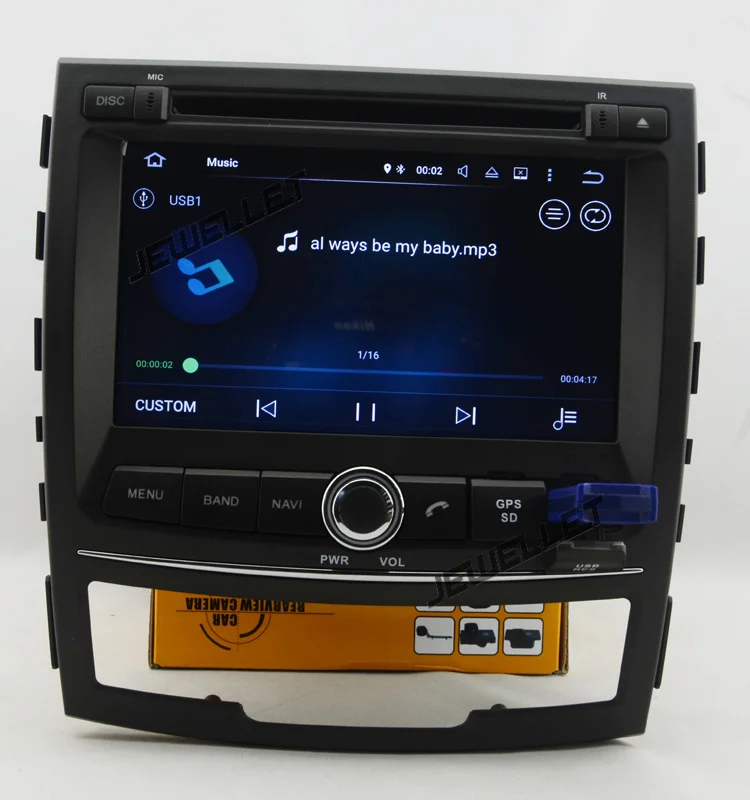 Clearance Quad core 1024*600 HD screen Android 9.0 Car DVD GPS radio Navigation for Ssangyong Korando,New Actyon 2011-2013 7
