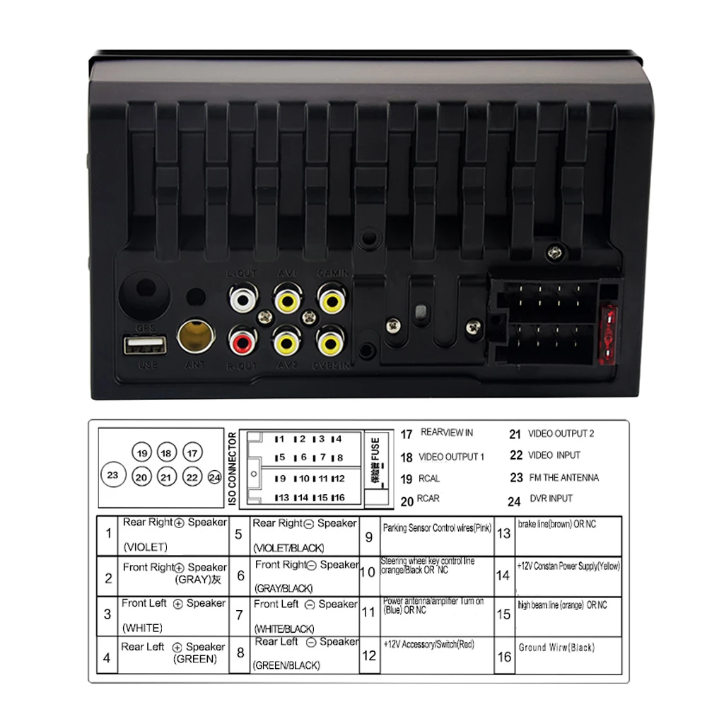 Автомагнитолы 2 din 7 &quotHD Сенсорный экран Bluetooth стерео Поддержка Зеркало Ссылка + USB