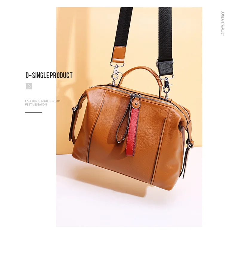 New Luxury Women Bag Genuine Leather Ladies Handbag Leather Shoulder Messnger Bags Women Hobos Bag Fashion Female Bag