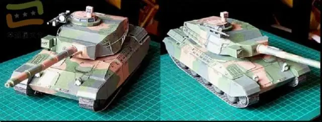 MX-32 танк военная модель 3D Бумажная модель Сделай Сам ручной работы бумажная форма настройки игрушки