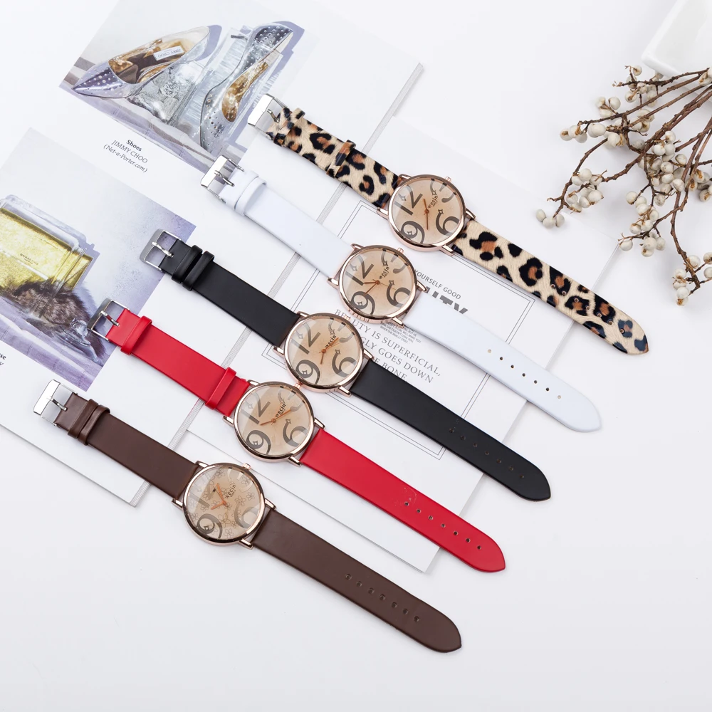 Reloj Mujer 2018 наручные часы Для женщин Мода Женева Leopard силиконовые желе гель