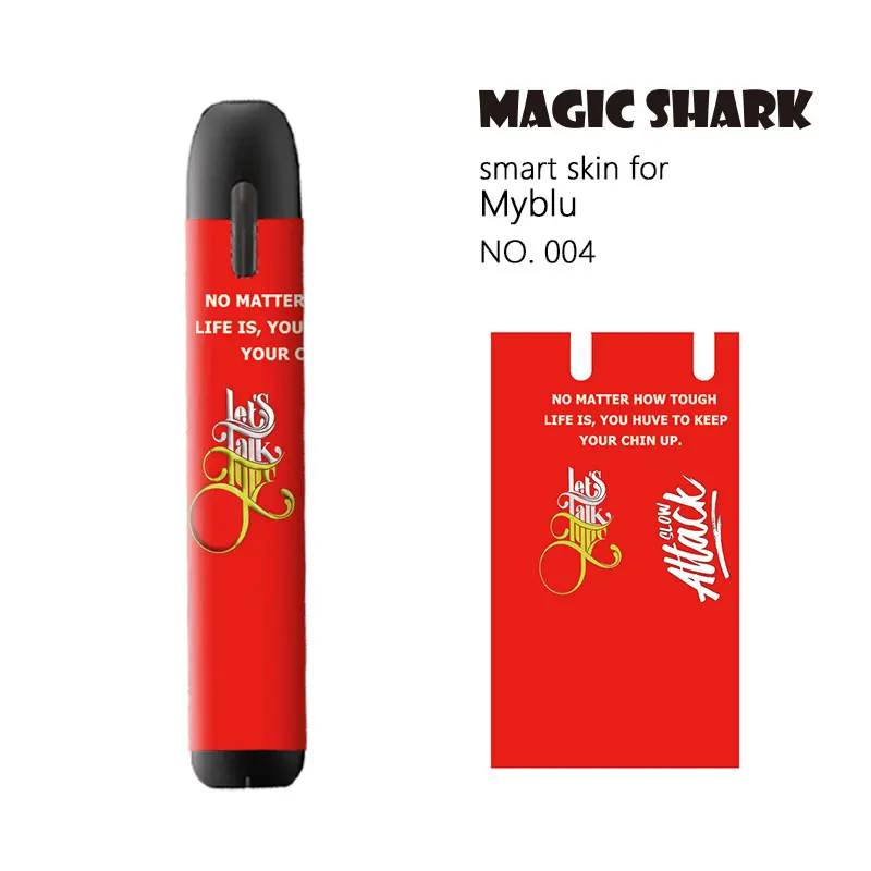 Новинка 2021 милая мультяшная стерео наклейка Magic Shark для Myblu на чехол электронной