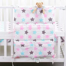 Прикроватная подвесная сумка для хранения в скандинавском стиле, органайзер для детской кроватки, сумка для хранения игрушек, 9 карманов, 50*60 см, карман для пеленок для детской кровати