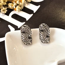 Горячая Распродажа, простые посеребренные модные стильные серьги, латунные серьги-гвоздики, очаровательные серьги в форме арахиса для женщин