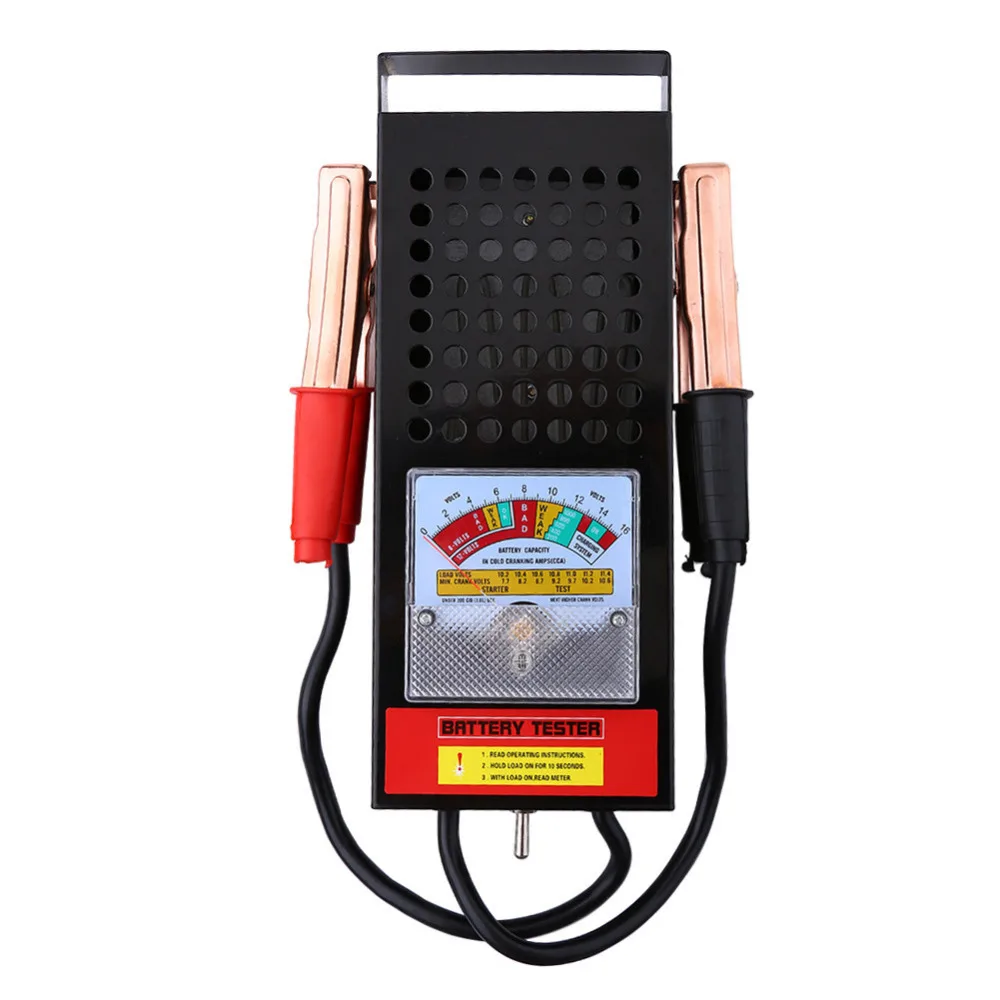 

DC 6V-12V 100Amp Car Van Battery Tester Load Drop Charging System Analyzer Checker Tools