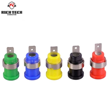 

50pcs/10sets 5Colors Nickel Plated power plug safety Binding Post Banana Plug Jack Wire connector