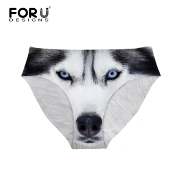 

FORUDESIGNS Seamless Panties for Women 3D Animal Dog Owl Pattern Sexy Panties 2017 New Underwear Women Lingerie Panties S/M/L/XL